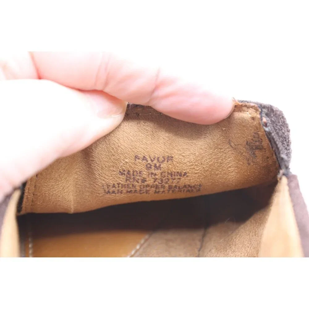 Natural Soul By Naturalizer Loafers Favor Size 9M Brown Leather Slip-On Shoes